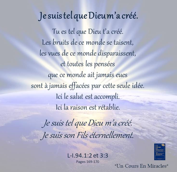 Un Cours En Miracles Quebec Invitation Rien De Reel Ne Peut Etre Menace Rien D Irreel N Existe En Cela Reside La Paix De Dieu